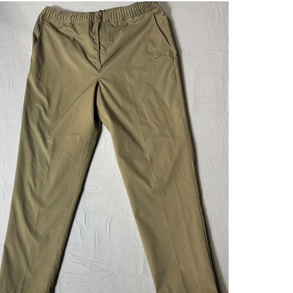 Nike Sportswear Chino Pants HJ1997-222 Mens Large Tall Olive Khaki Tapered Leg